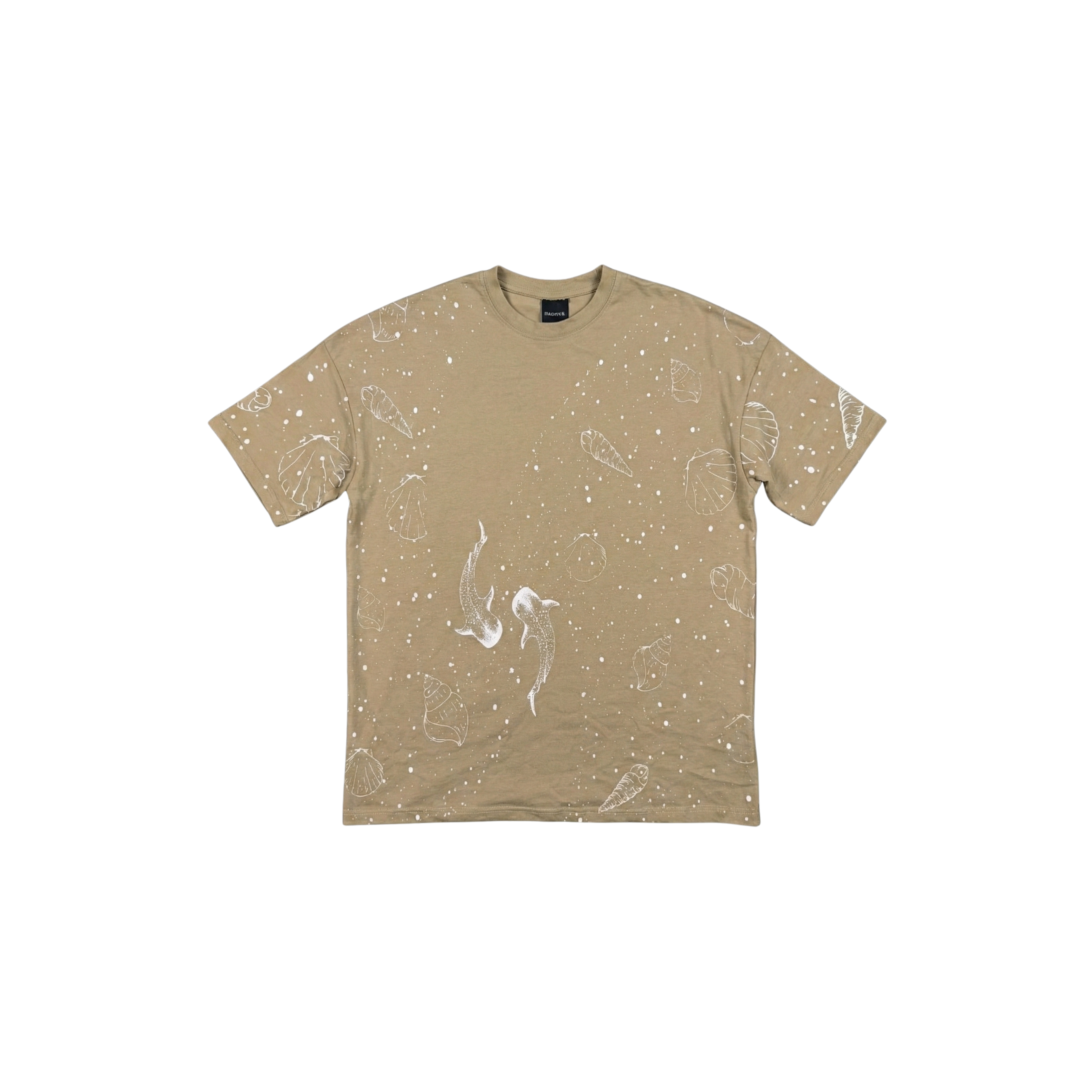 Starry whales cotton T shirt