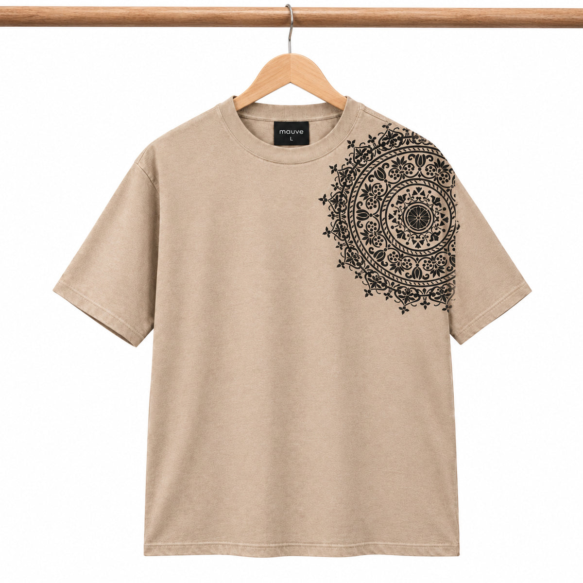 Mandala Art From Pekhawar Cotton T Shirt
