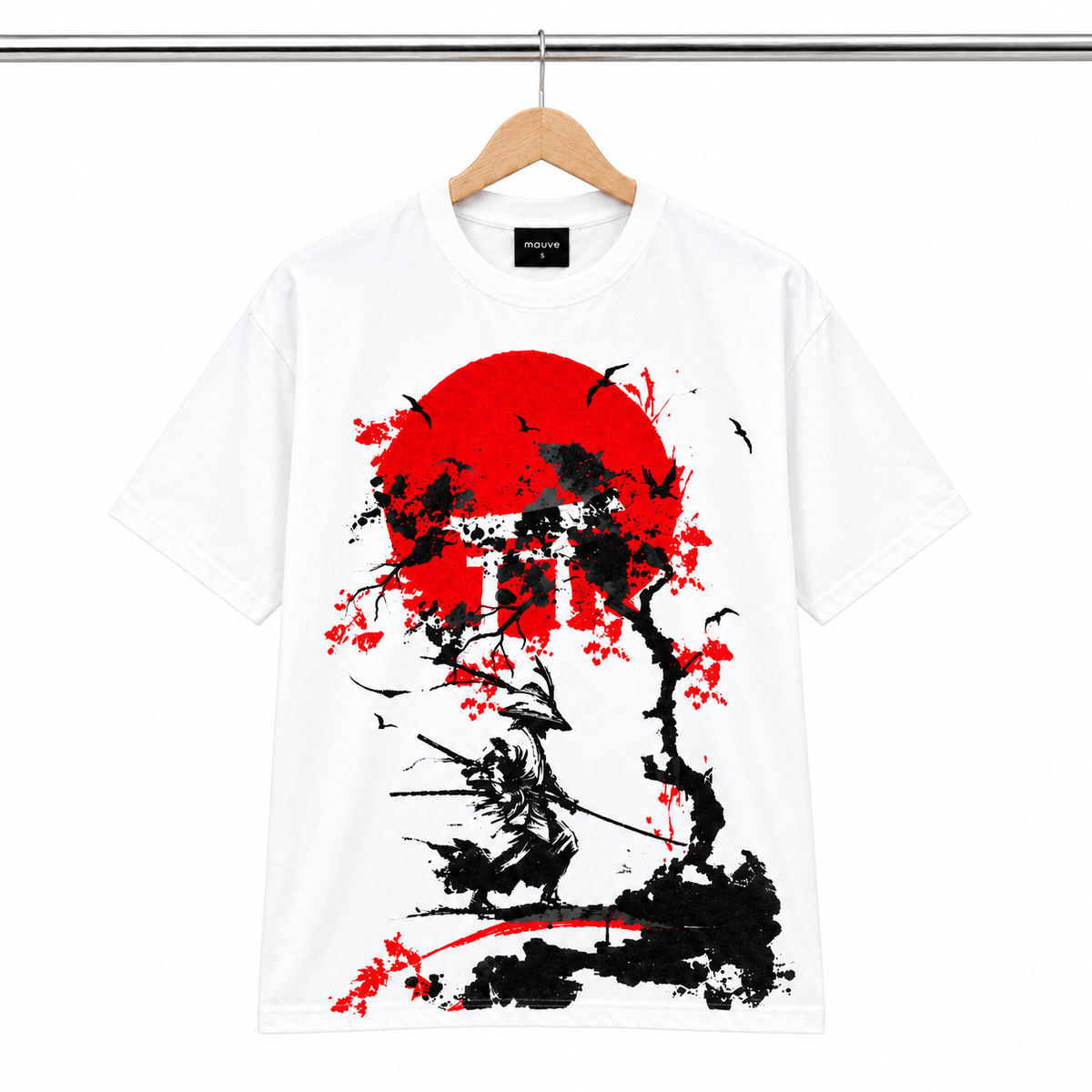 Samurai cotton T shirt