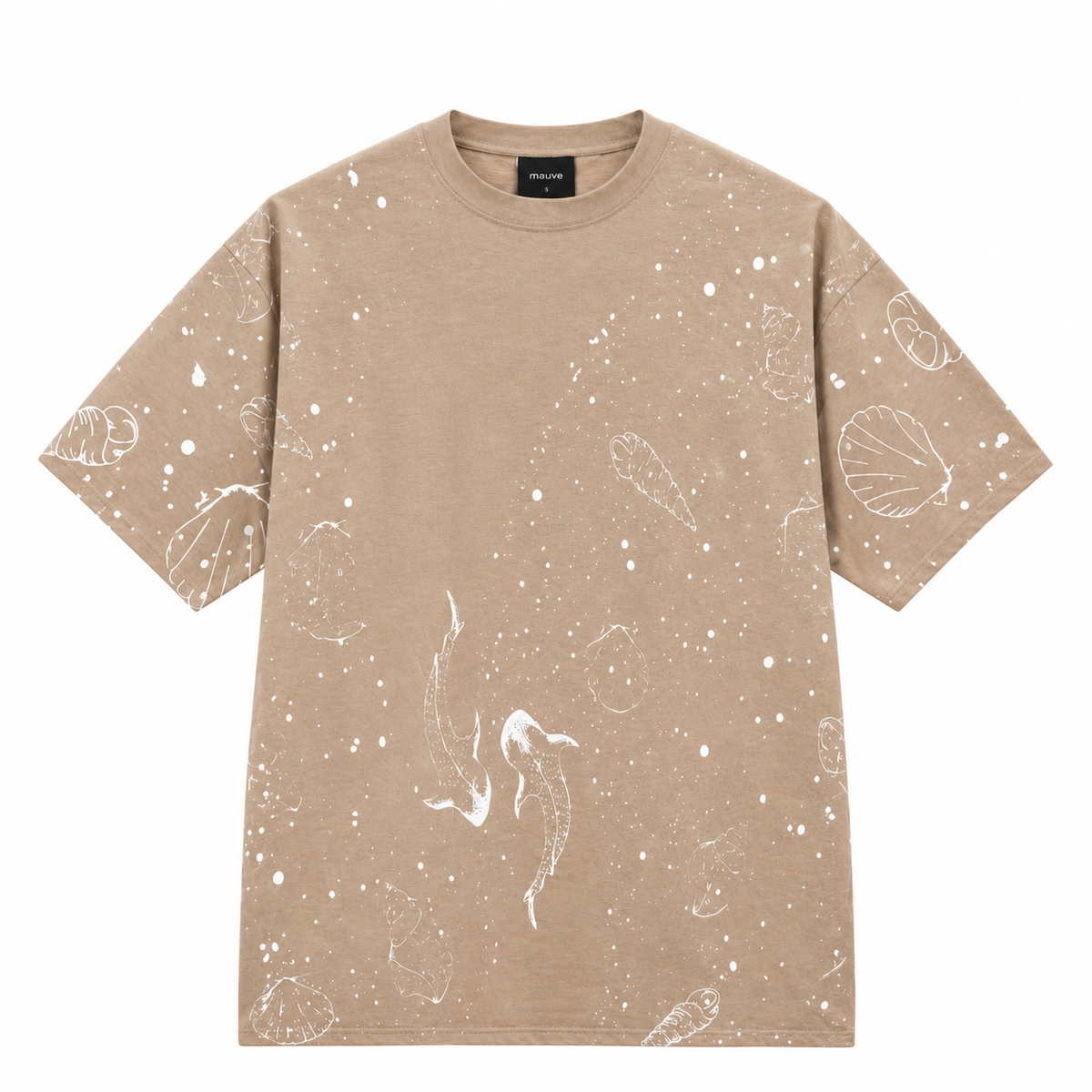 Starry whales cotton T shirt