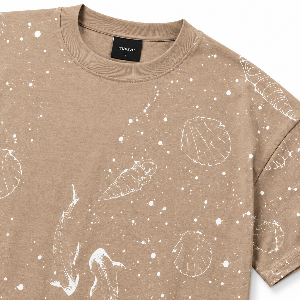 Starry whales cotton T shirt