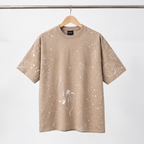 Starry whales cotton T shirt