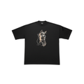 Embroided horse Cotton T Shirt - shabist